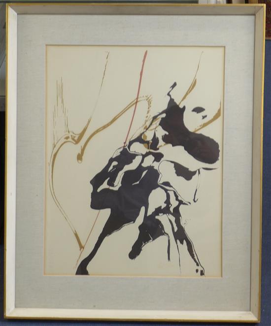 Paul Jenkins (1923-2012) Untitled, 22 x 17in.
